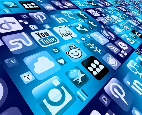 Eine Menge an Icons mobiler Apps